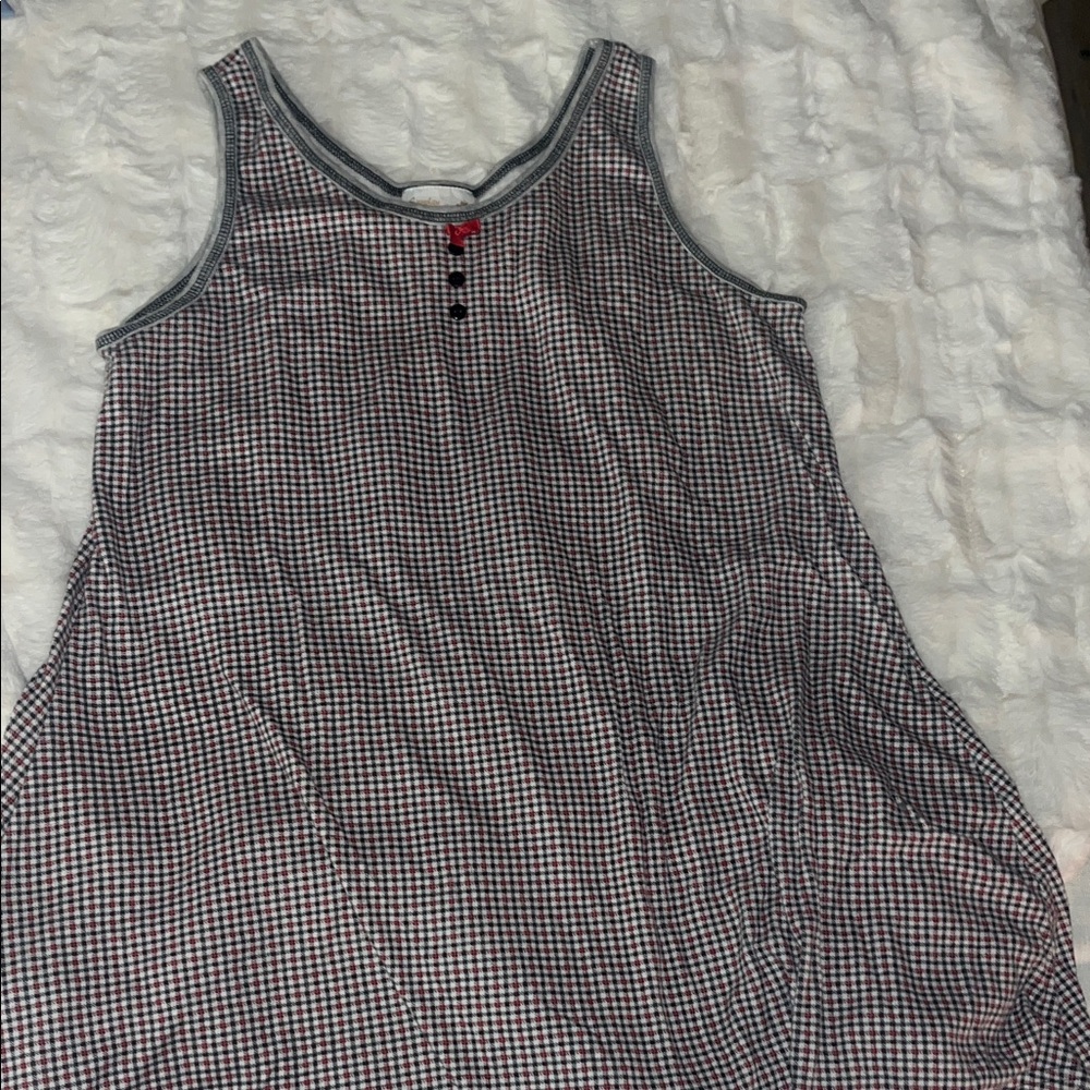 Stylish Black and White Checkered Dress